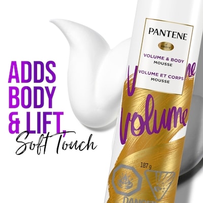 Pro-V Volume Body Boosting Mousse to Boost Fine, Flat Hair for Maximum Fullness, 187 g 2