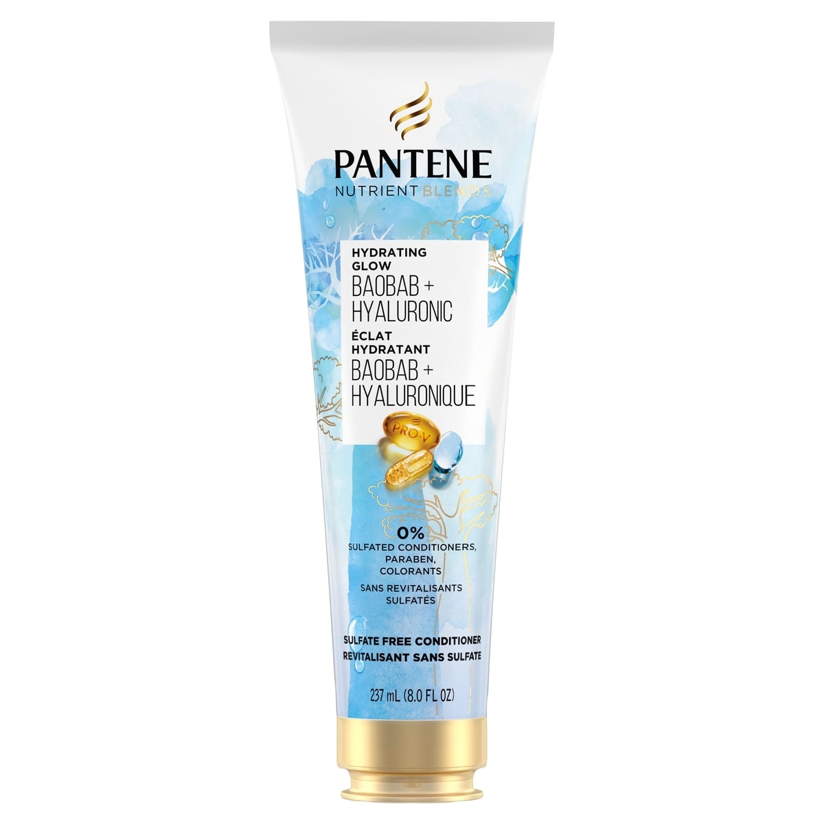 Pantene Hydrating Glow with Baobab Essence Sulfate-free Conditioner, 237 mL