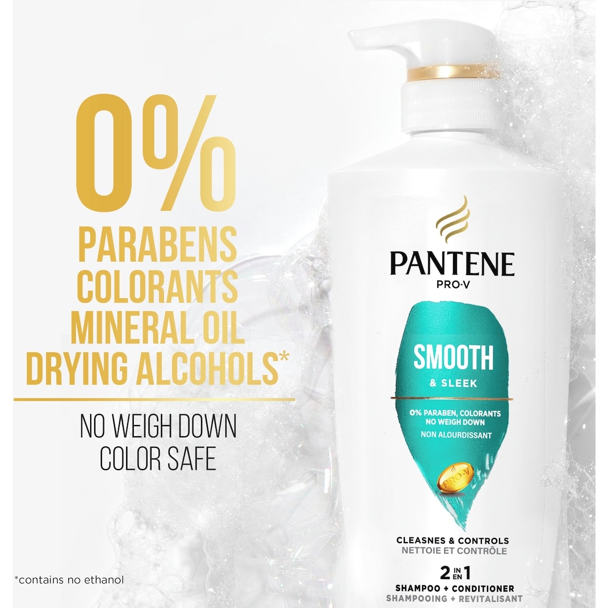 Shampooing et revitalisant 2 en 1 PRO-V Smooth & Sleek