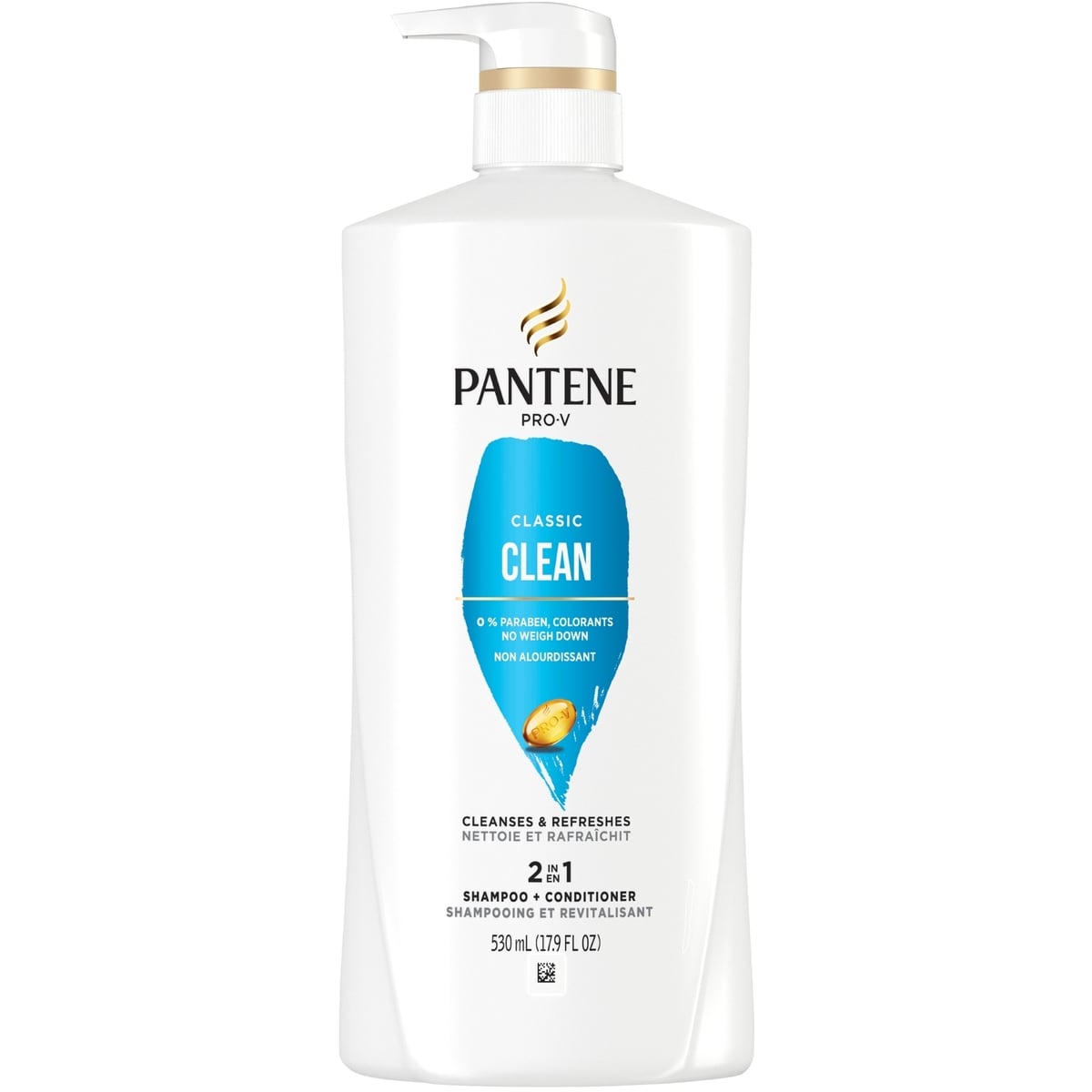 Pantene PRO-V Classic Clean 2in1 Shampoo + Conditioner 530 ML
