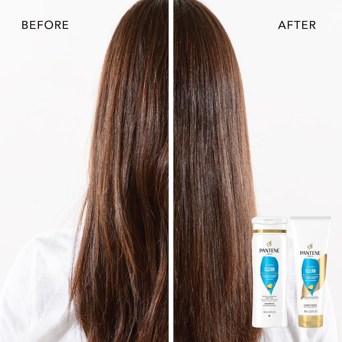 Shampooing et revitalisant 2 en 1 PRO-V Classic Clean