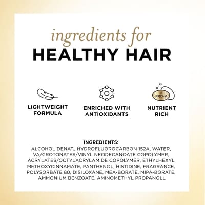Strong Hold Hairspray, Level 4, Nutrient-Rich Formula with Pro-Vitamin B 3