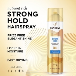 Strong Hold Hairspray, Level 4, Nutrient-Rich Formula with Pro-Vitamin B 5