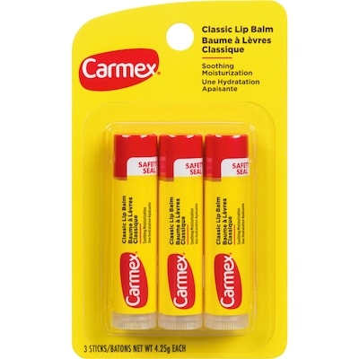 Carmex Baume à Lèvres Classique - 3 Batons x 4.25g