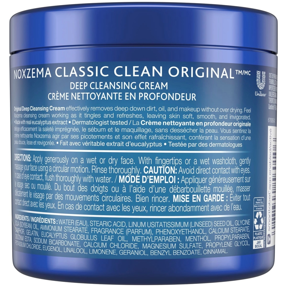 Crème nettoyante pour une peau douce et lisse Classic Clean Nettoyante en Profondeur testée dermatologiquement