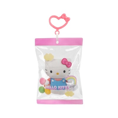 Clip en Peluche de Luxe Hello Kitty® and Friends 4" Série Bonbon 1 - Hello Kitty 4