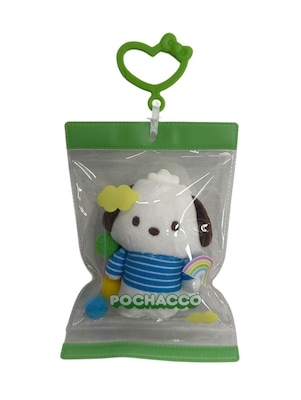 Clip en Peluche de Luxe Hello Kitty® and Friends 4" Série Bonbon 1 - Pochacco