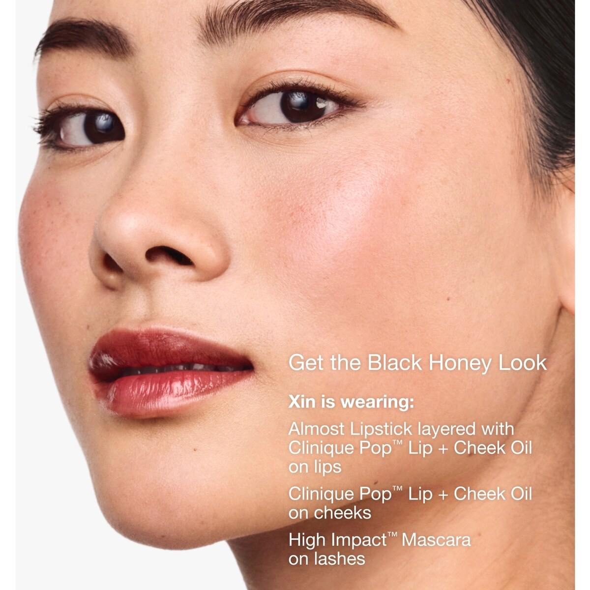 Clinique Pop™ Lip + Cheek Oil Black Honey