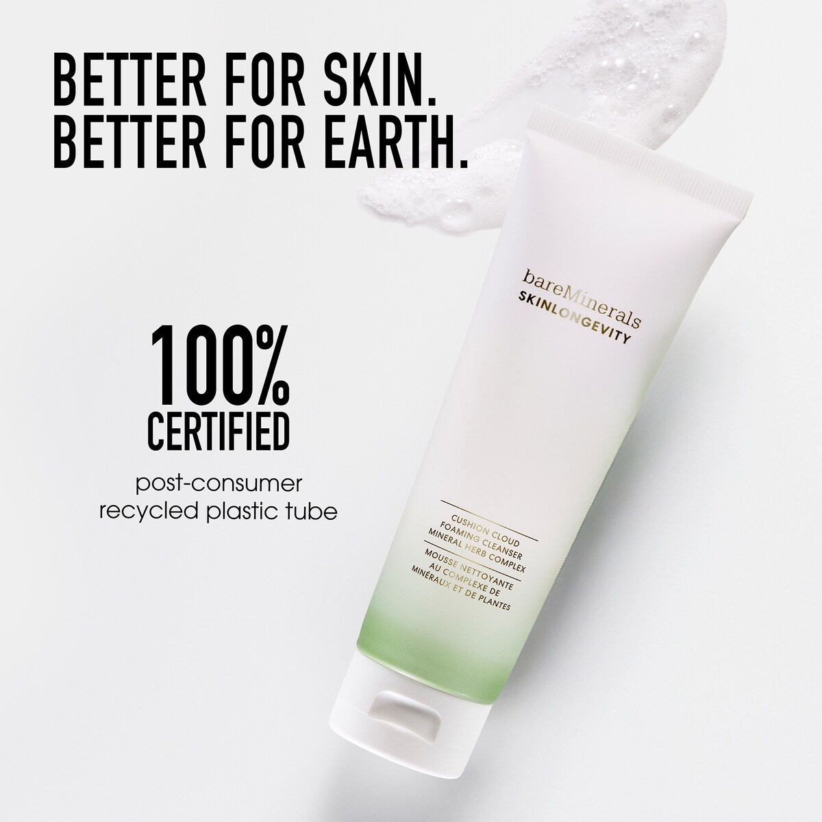 SKINLONGEVITY Cushion Cloud Gentle Foaming Cleanser