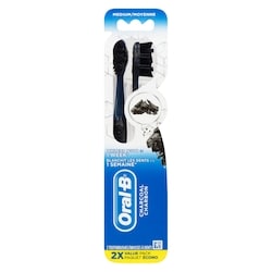  Advanced Whitening Charcoal Toothbrushes, Medium, 2 Count 1