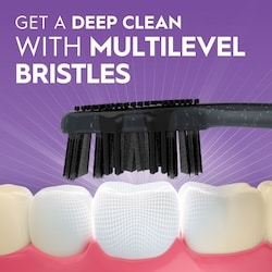  Advanced Whitening Charcoal Toothbrushes, Medium, 2 Count 4