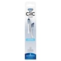 Clic Toothbrush Ultimate Clean Replacement Brush Heads, White, 2 Coun