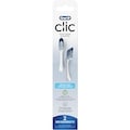 Brossettes de rechange pour brosse à dents Clic, Nettoyage optimal, blanc, 2 unités