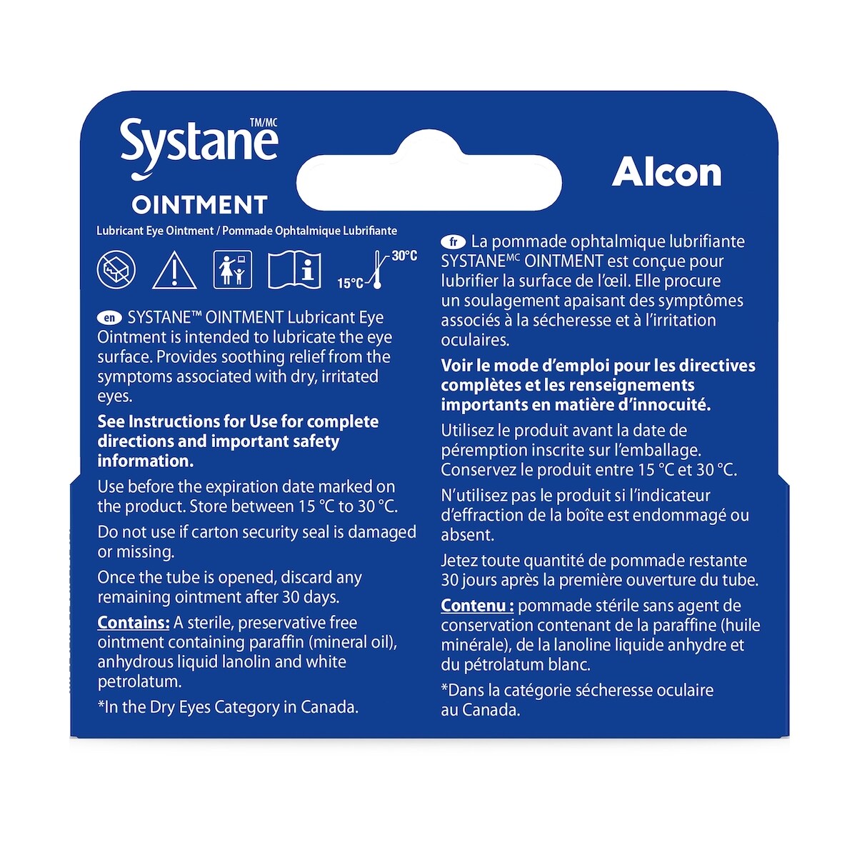 Pommade ophtalmique lubrifiante SystaneMD OINTMENT