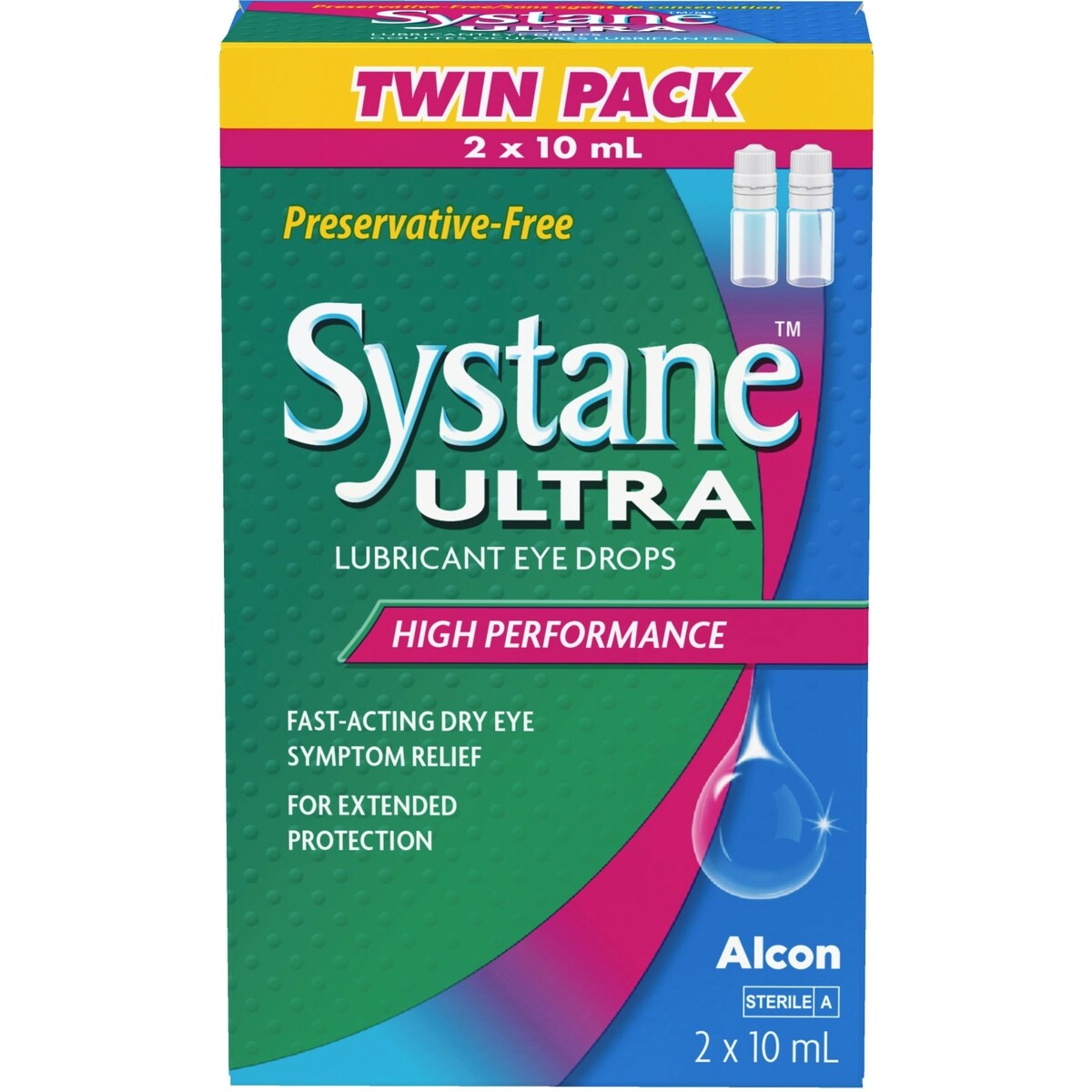 Systane® Ultra Gouttes oculaires lubrifiantes Sans Agent de Conservation Paquet Pack