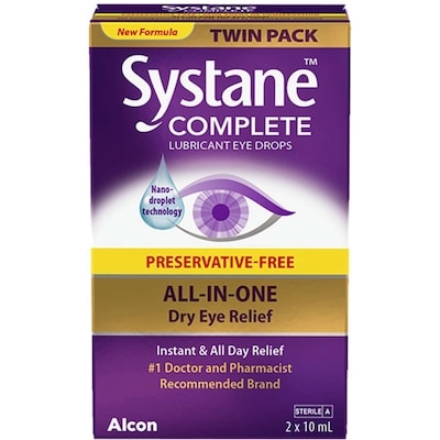 Complete Lubricant Eye Drops Preservative Free Twin Pack