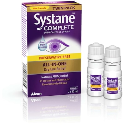 Complete Lubricant Eye Drops Preservative Free Twin Pack 2