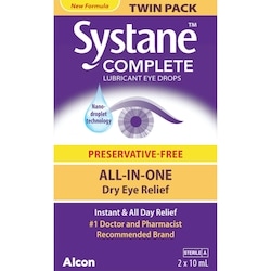 Complete Lubricant Eye Drops Preservative Free Twin Pack 4
