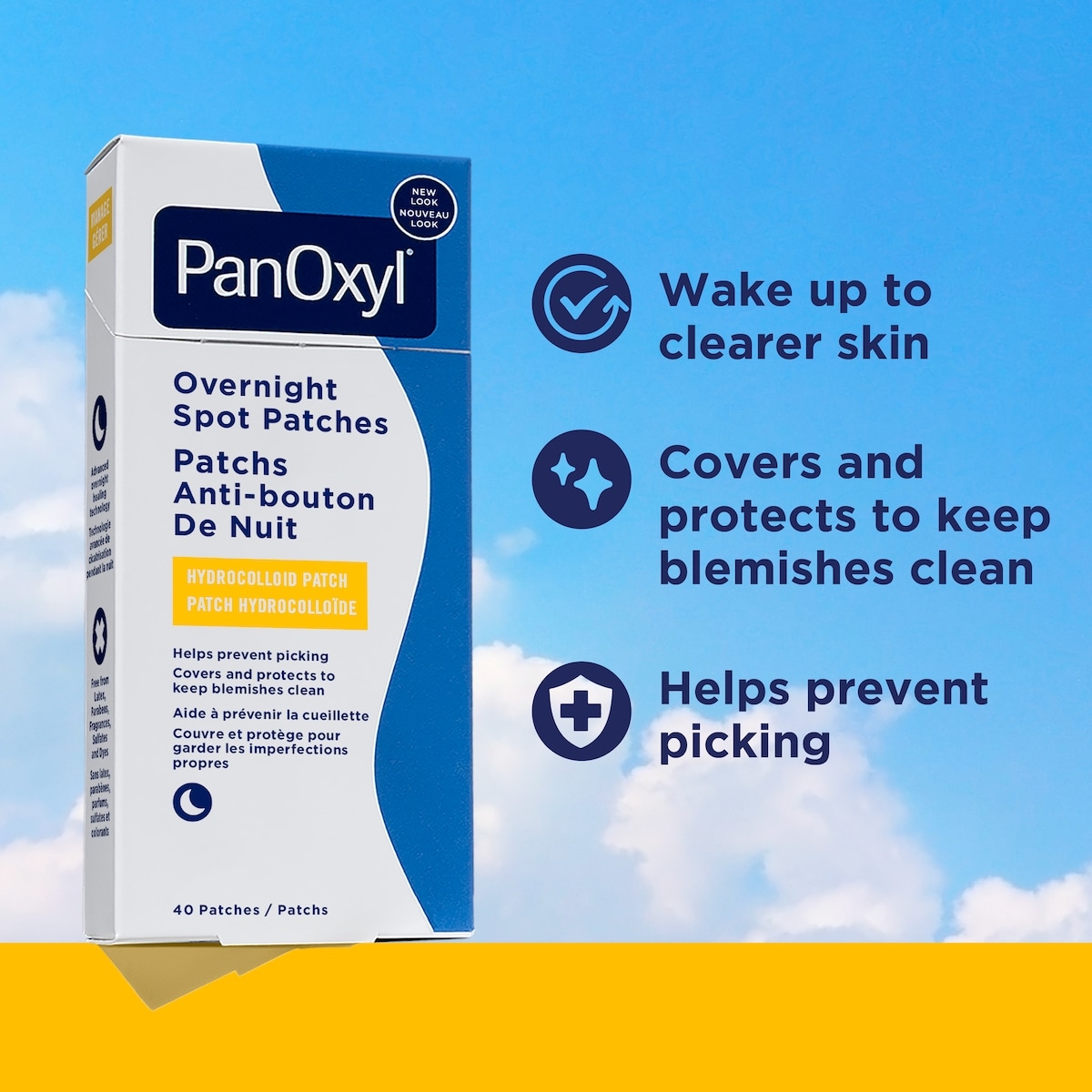 PM Patchs Anti-Bouton de Nuit, Transparent