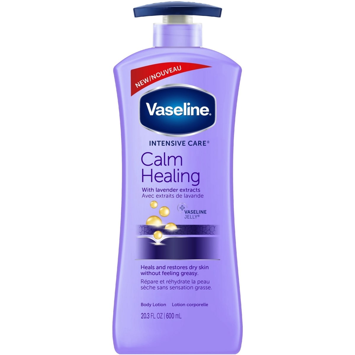 Intensive Care Body Lotion moisturizer for dry skin Calm Healing with lavender extracts and with micro-doplets of Jelly 600 ml