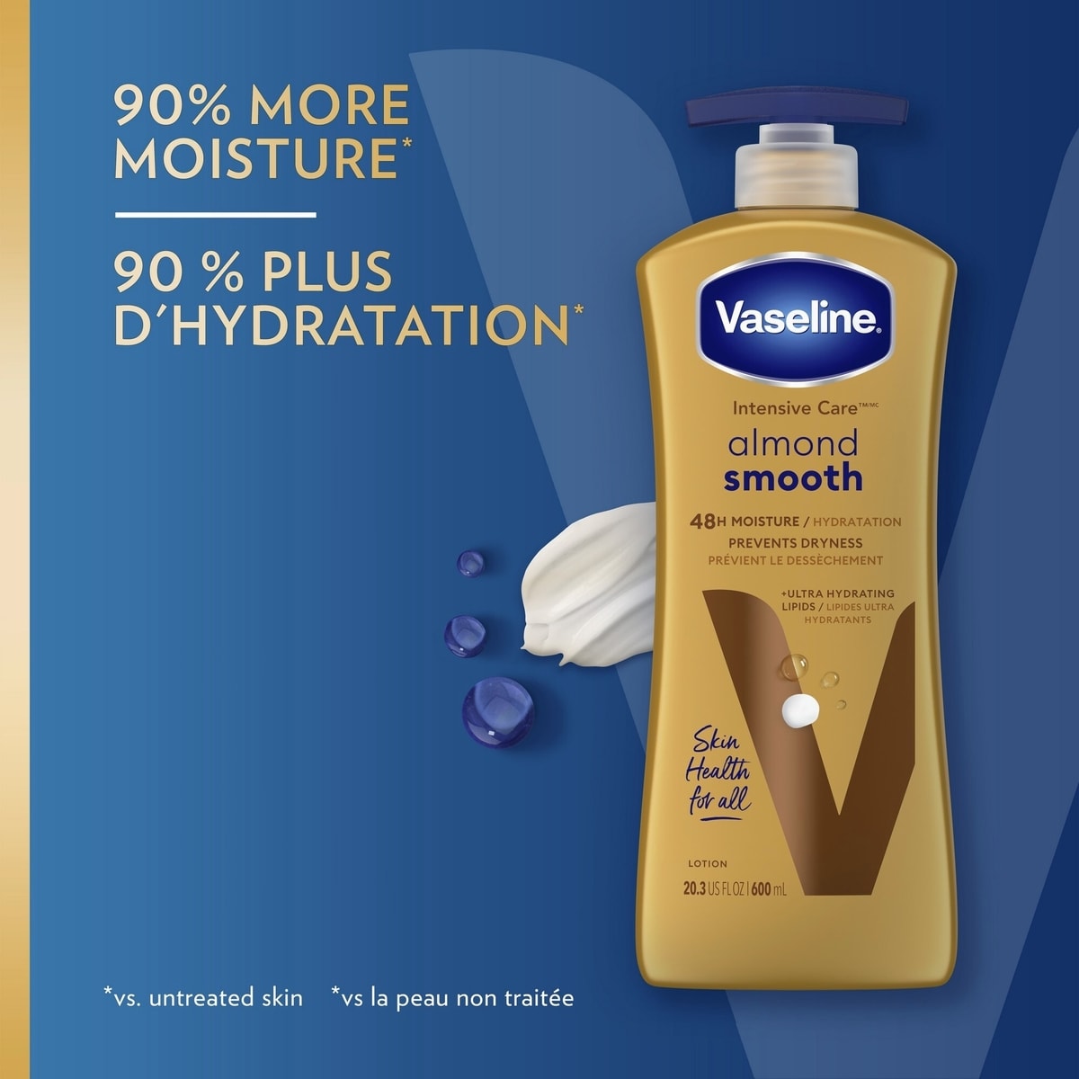 Intensive Care Body Lotion for dry skin Almond Smooth with vitamin E 600 ml