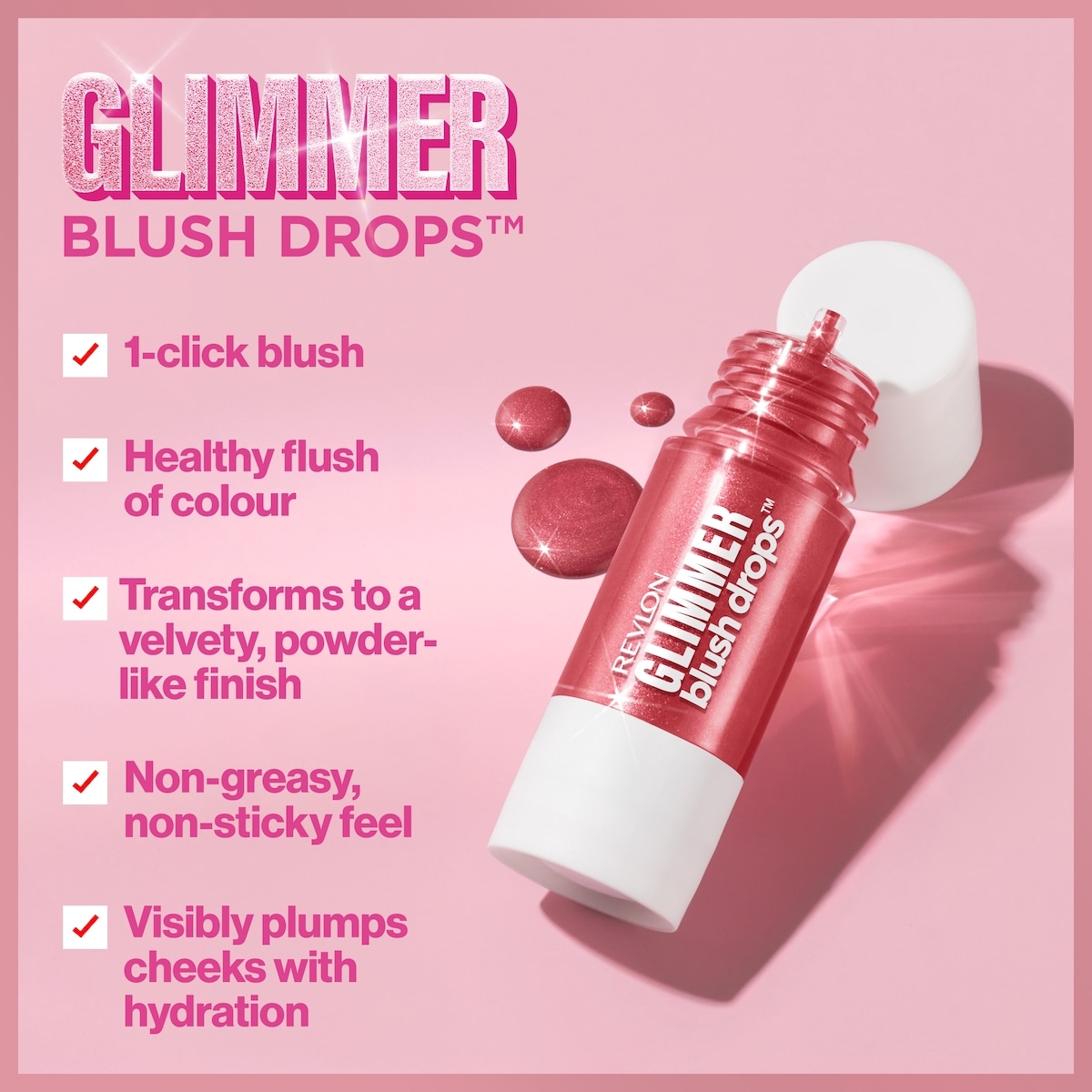 Gouttes de fard à joues Glimmer Blush Drops™