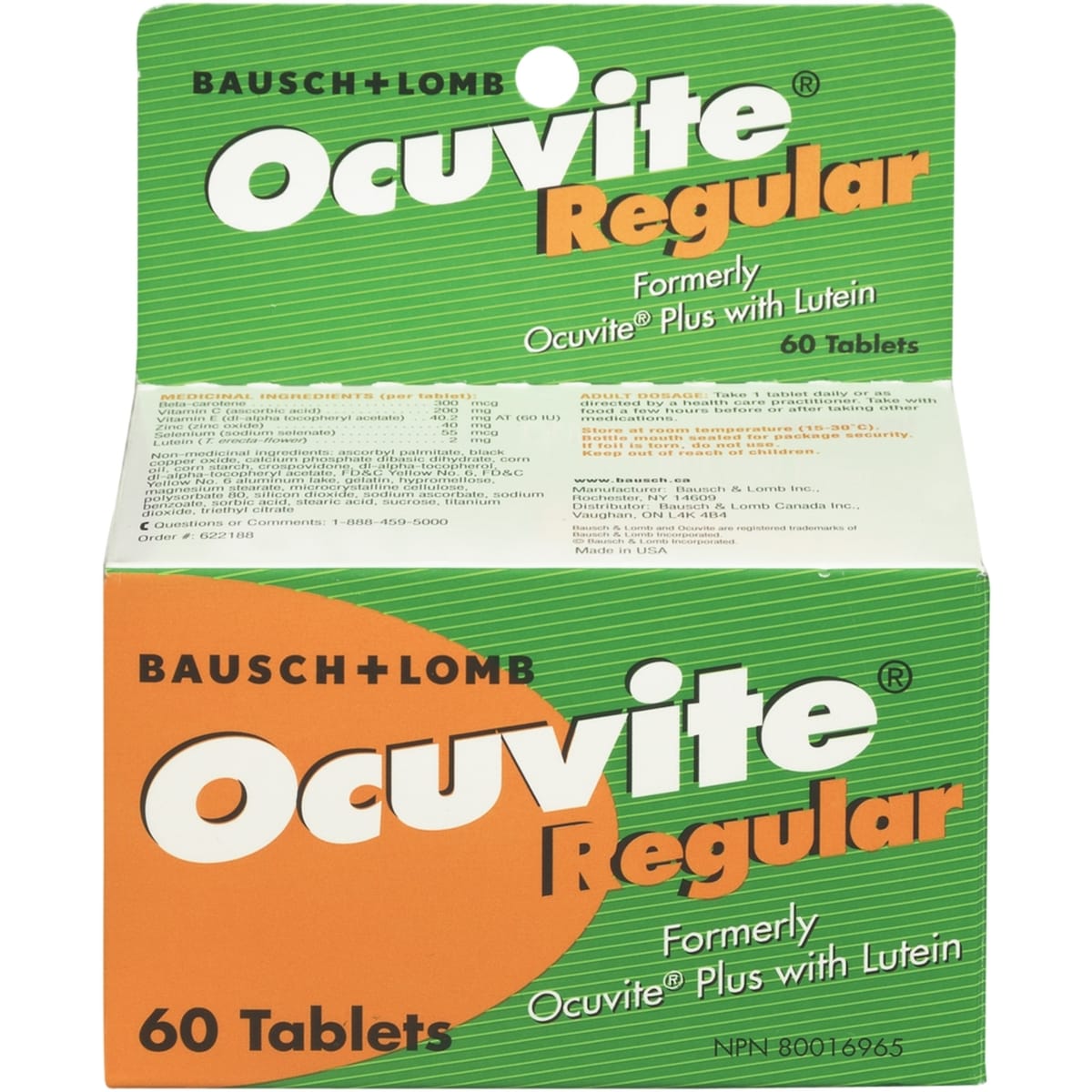 Ocuvite Ocuvite Regular Eye Vitamin & Mineral Supplements 60 TAB