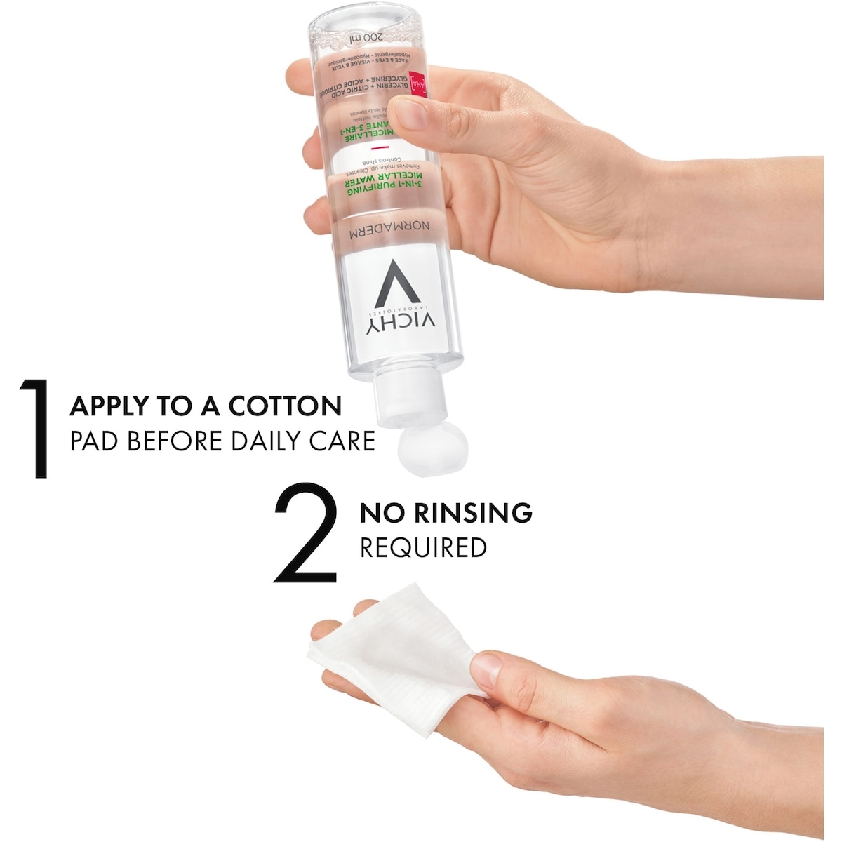 Solution micellaire Normaderm, visage et yeux