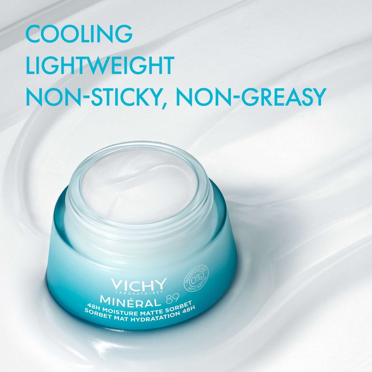 Minéral 89 Sorbet Mat Hydratation 48h Gel Sans Parfum