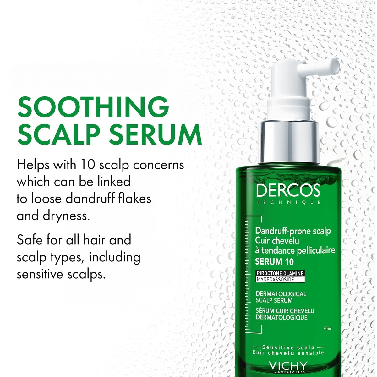 Dercos Sérum 10 pour Cuir Chevelu a tendance pelliculaire