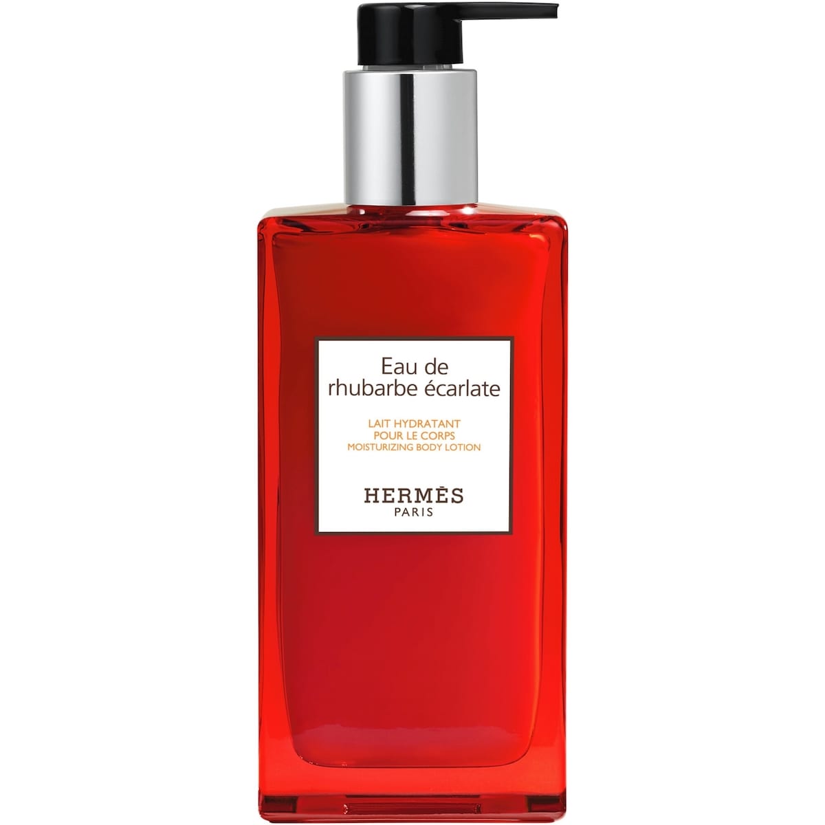 Eau de rhubarbe éclatée ボディローション 200ML Hermès Eau de rhubarbe écarlate, moisturizing body lotion