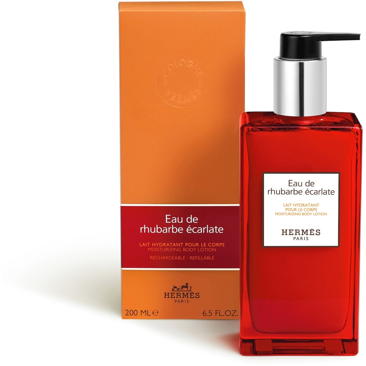 Hermès Eau de rhubarbe écarlate, moisturizing body lotion