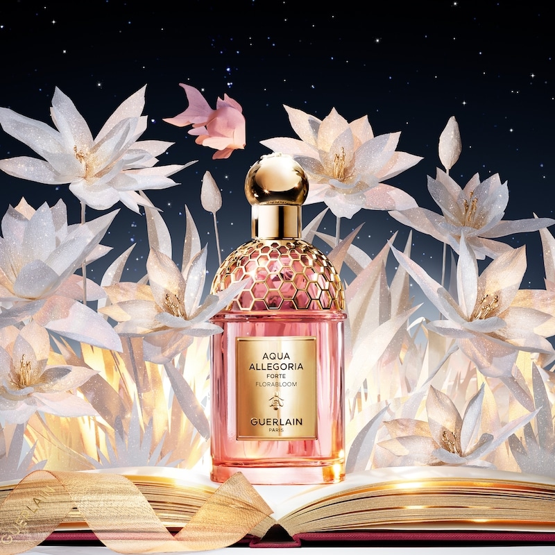 GUERLAIN香水50ml+5ml＋リップ４１９セット Guerlain Aqua Allegoria Forte Florabloom - Eau de Parfum Gift Set