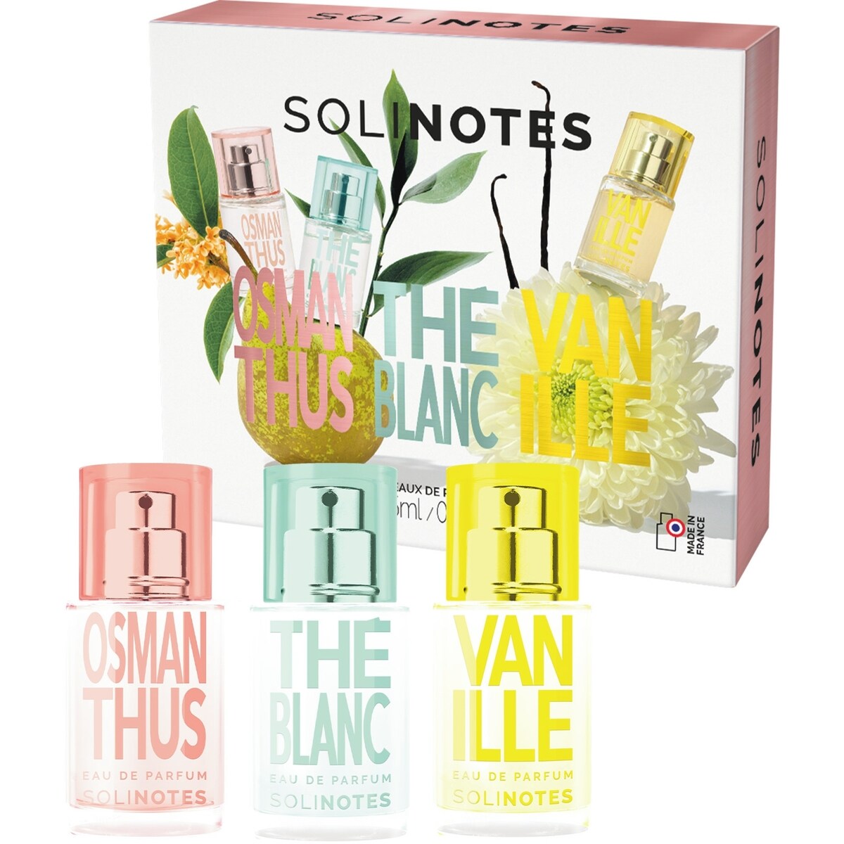 Solinotes Set 3x15ml Eau de Parfum Osmanthus Vanilla White Tea