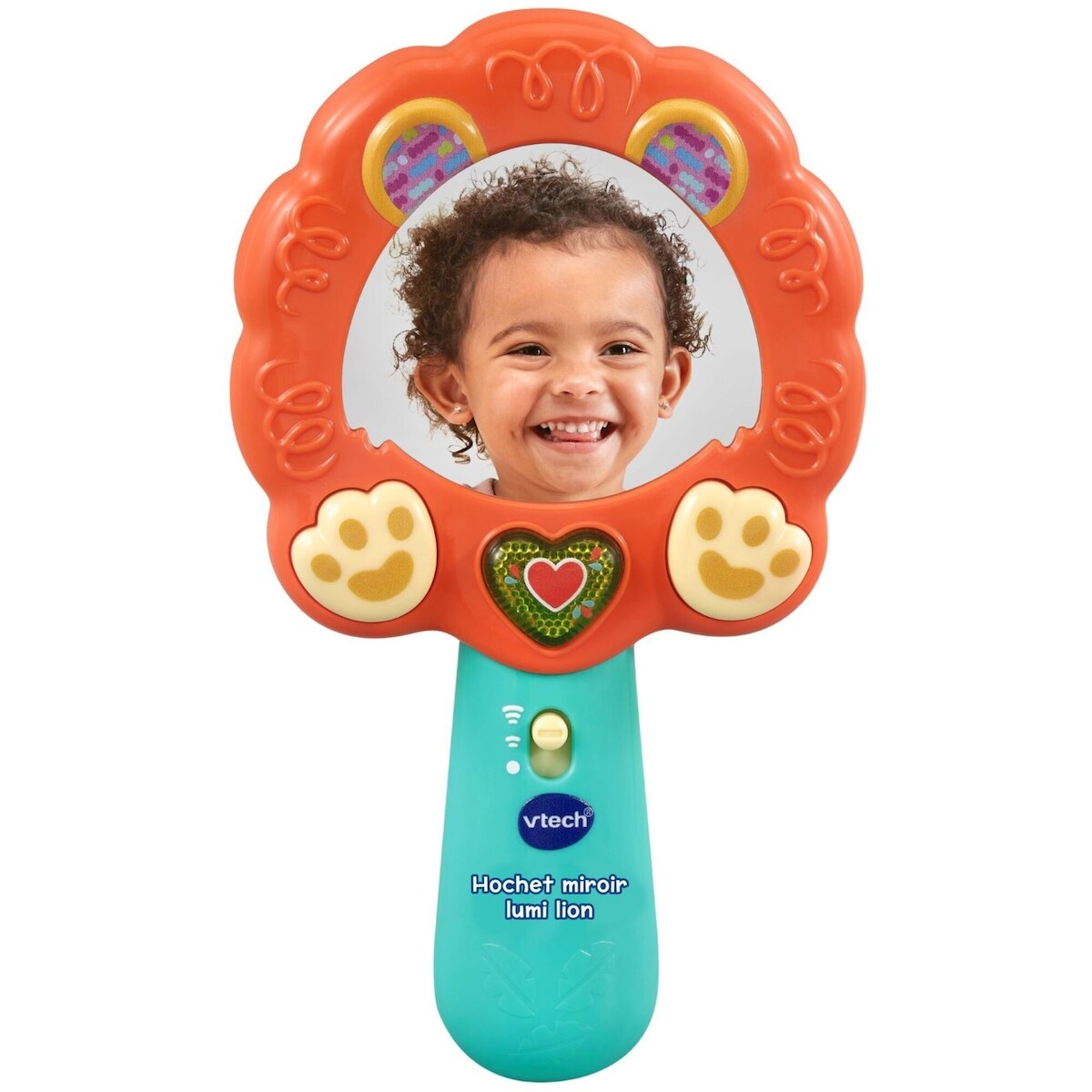 Hochet miroir lumi lion - Version française