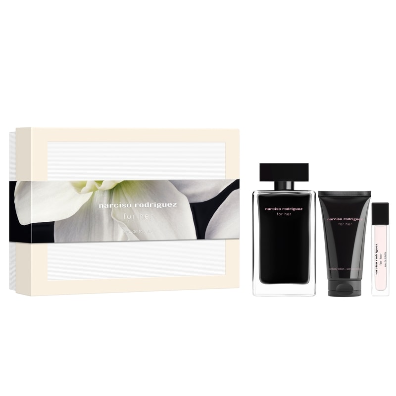 narciso rodriguez for her コフレセット 【3個セット】 Narciso Rodriguez For Her Eau de Toilette 3-Piece Gift Set
