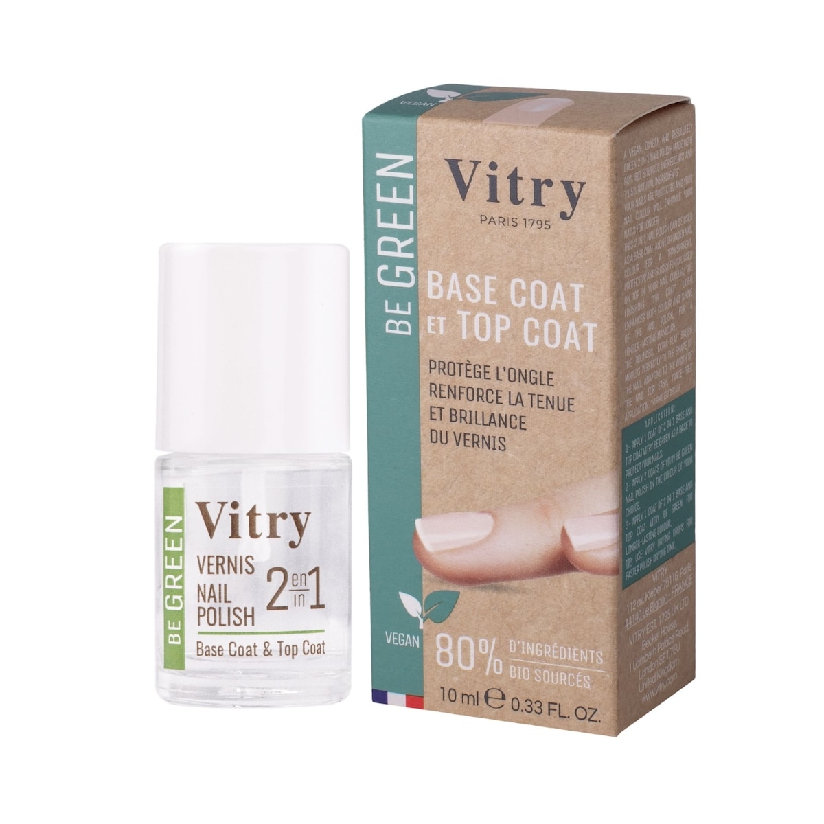 Be Green Nail Lacquer 2 In 1 Base And Top Coat