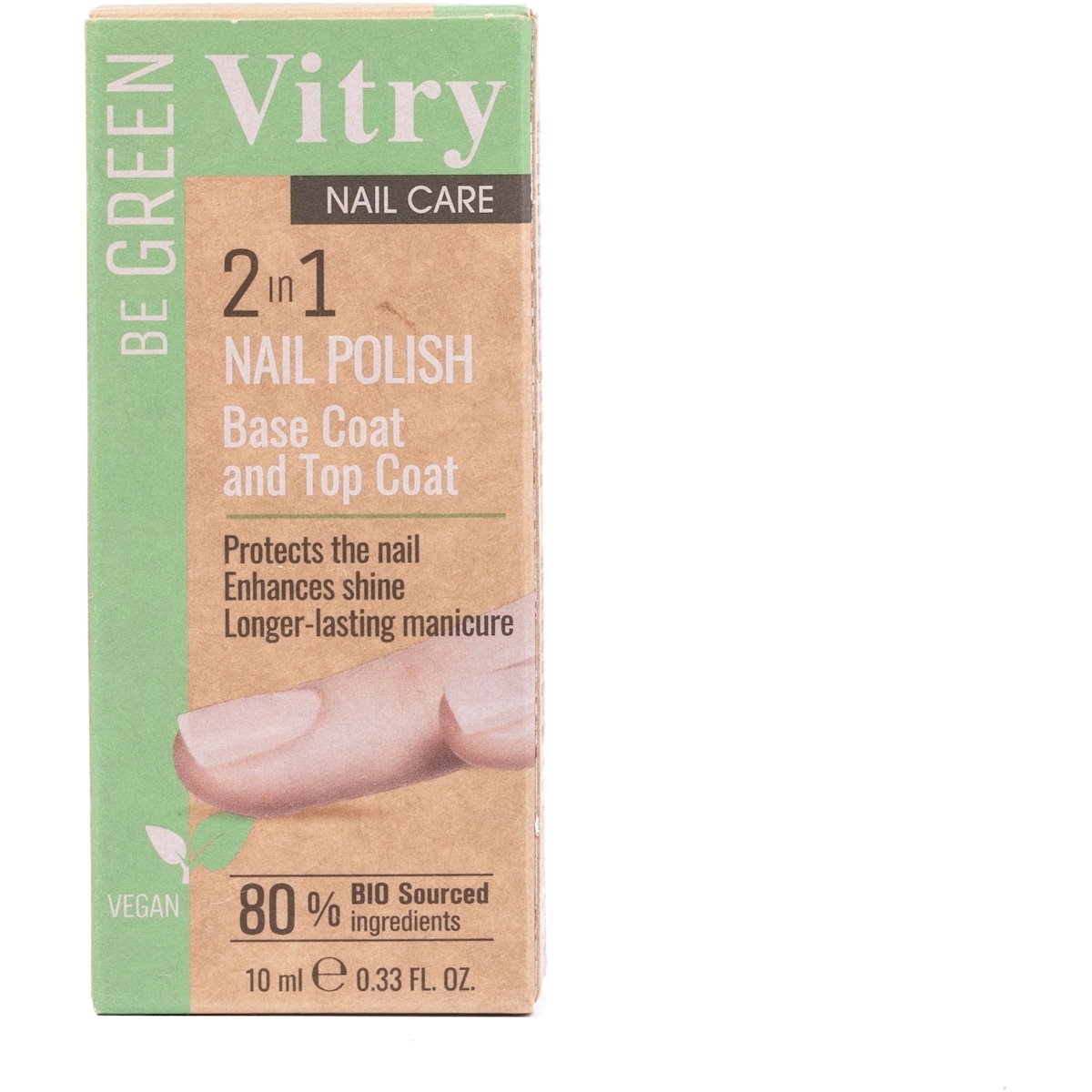 Be Green  Nail Lacquer 2 In 1 Base And Top Coat