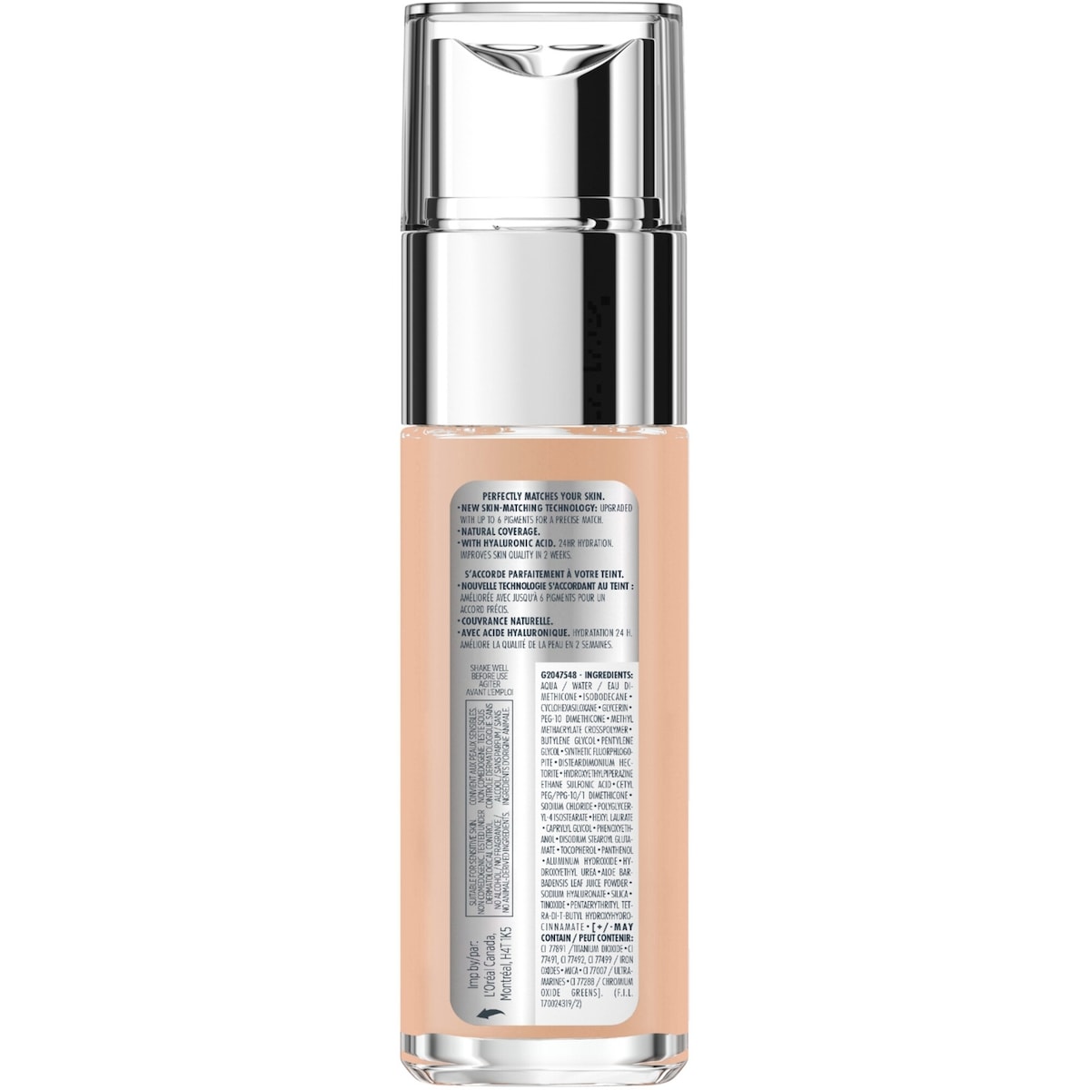 True Match Foundation with Hyaluronic Acid & Moisturizing Care