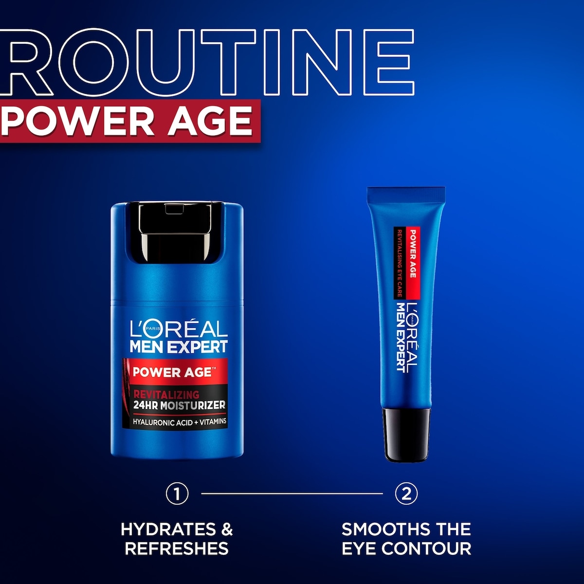Men Expert Power Age Revitalizing Eye Care, with Hyaluronic Acid
