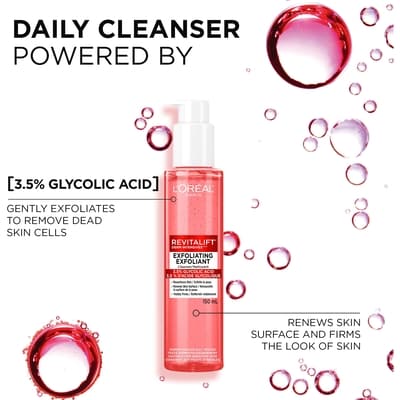 Nettoyant exfoliant pour le visage à l'acide glycolique 3