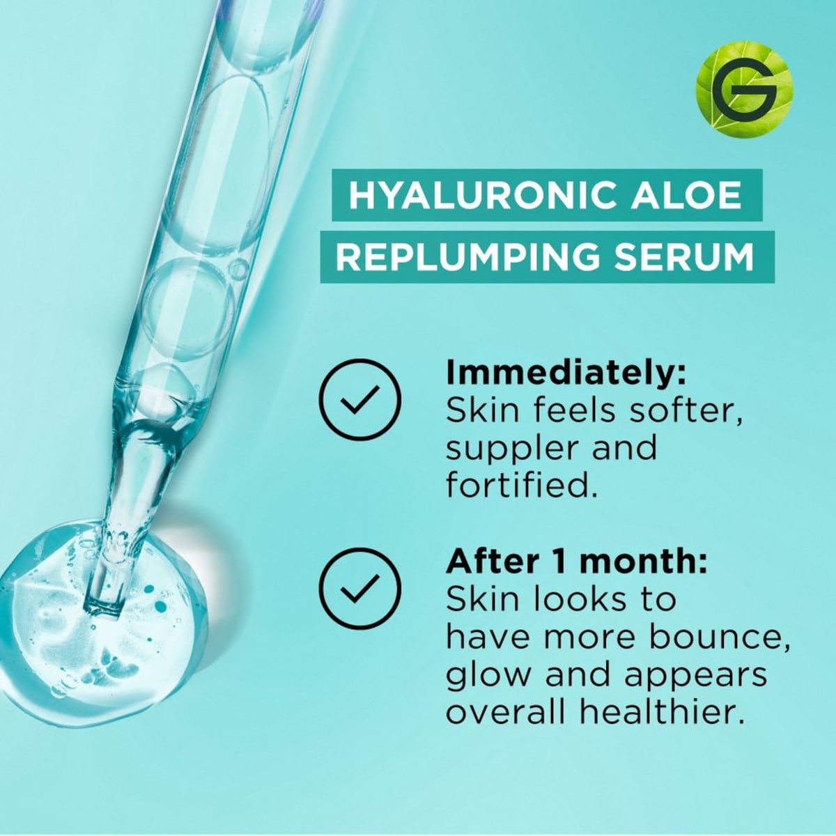 Aloe Vera Face Serum with Hyaluronic Acid, Replumping and Hydrating, for Normal to Combo Skin, 30 mL