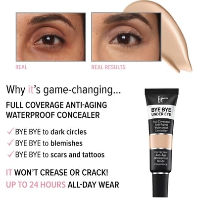Full coverage Concealer, anti-aging, waterproof, Bye Bye Under eye 4