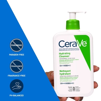 Hydrating Face Wash for Normal to Dry Skin, Travel Size 5