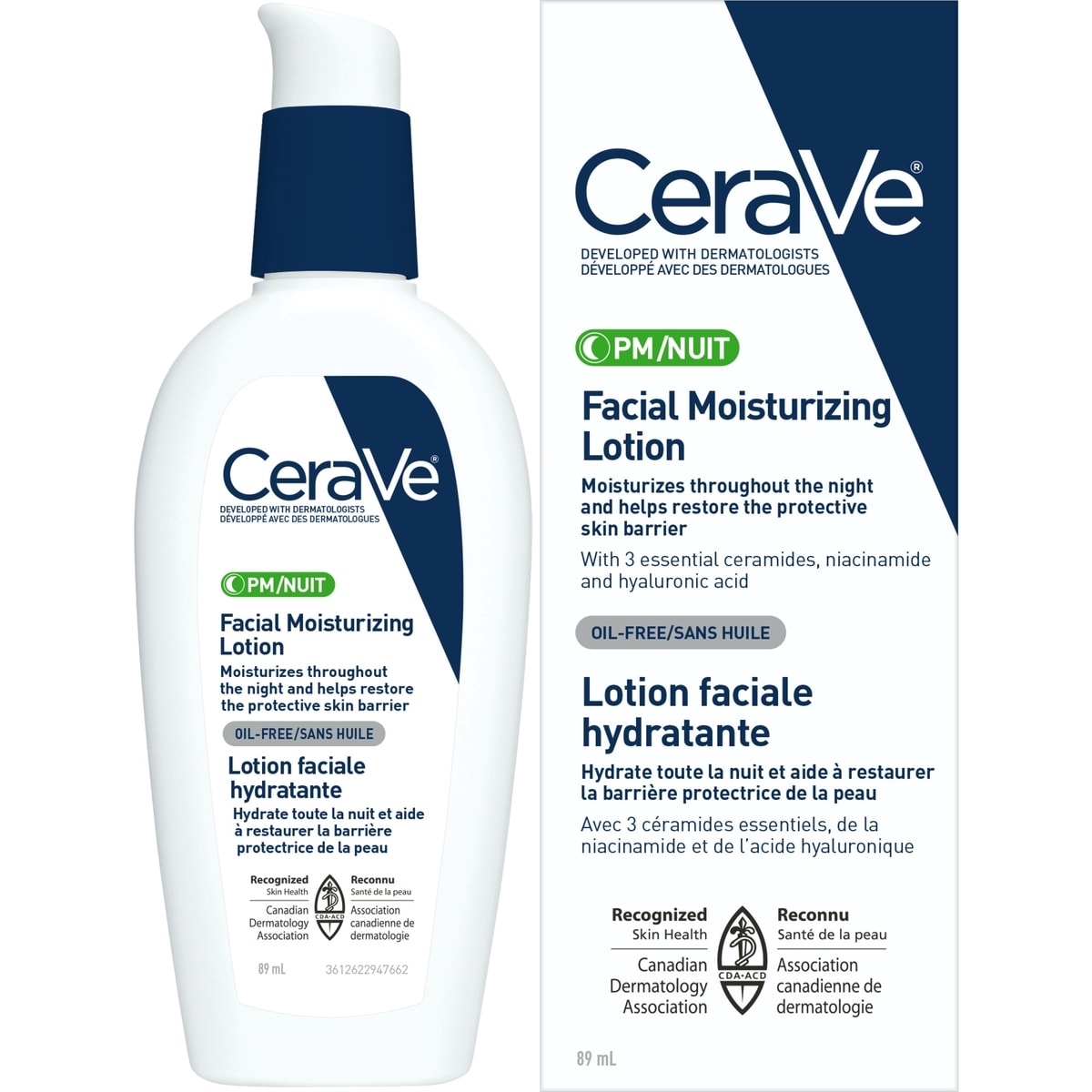 Lotion hydratante visage PM pour peau sensible