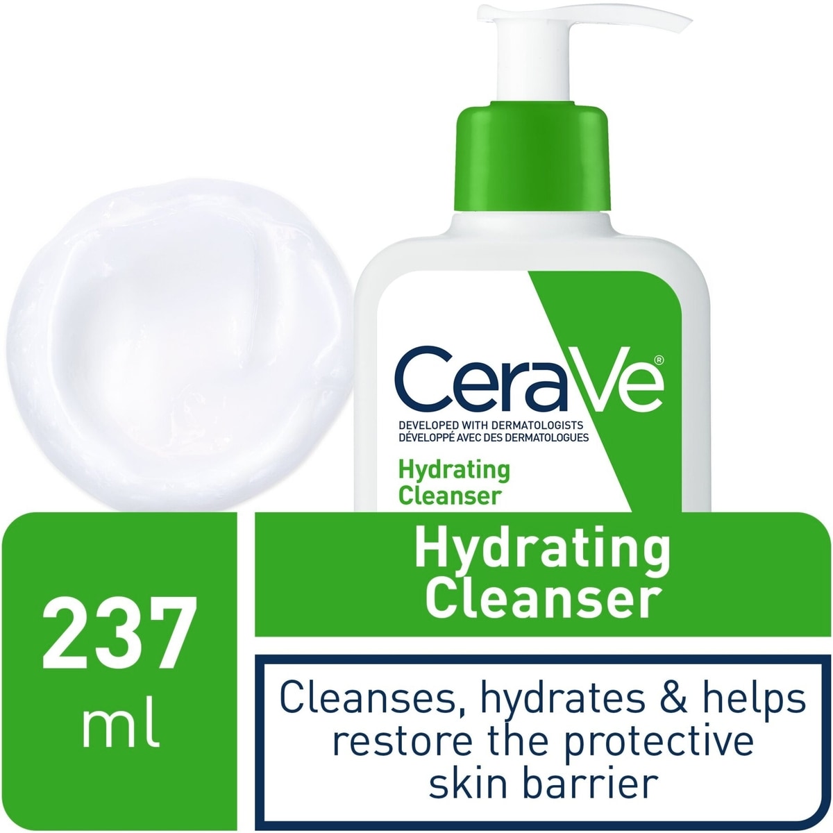 Nettoyant hydratant pour peau normale à sèche