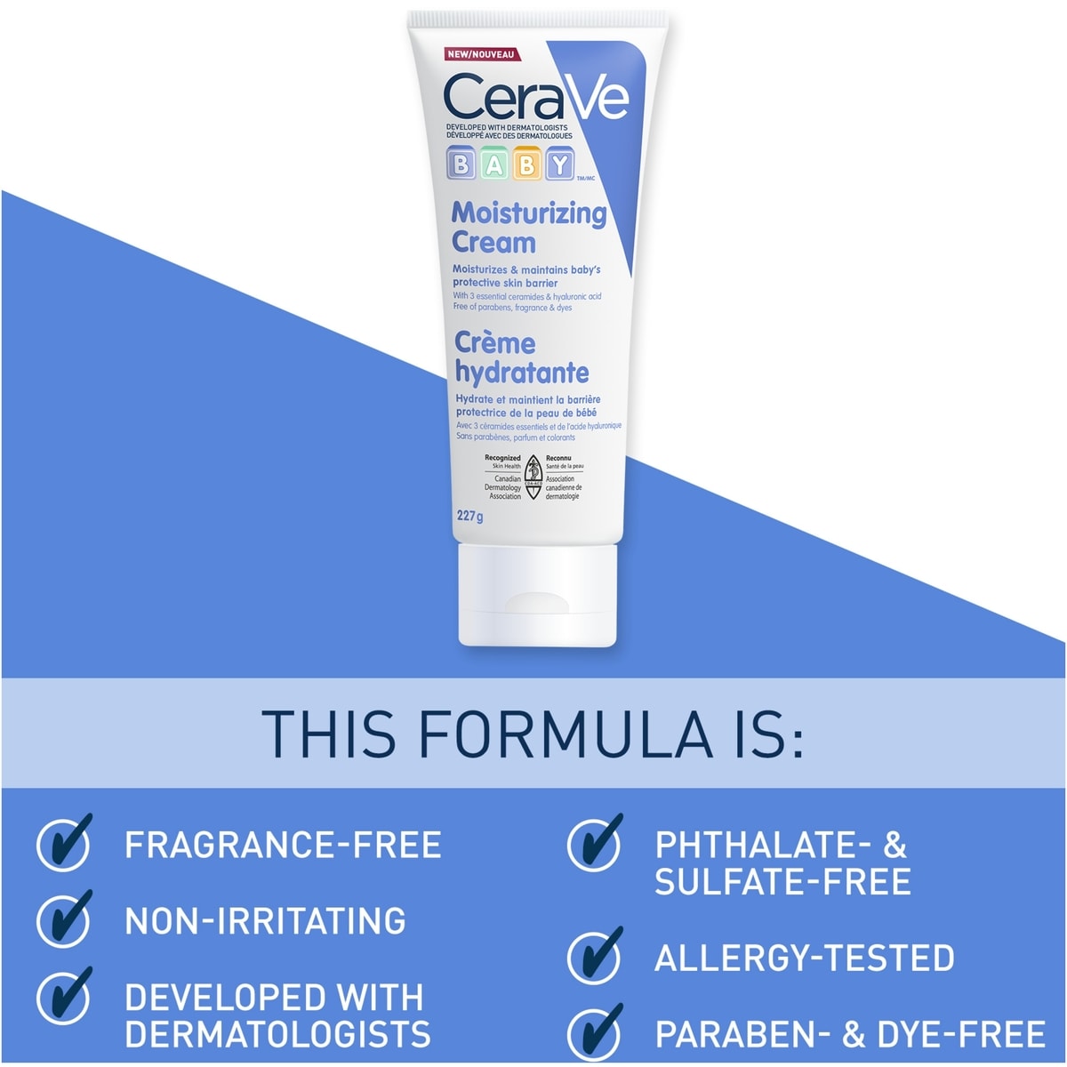 Crème hydratante Bébé CeraVe 227g