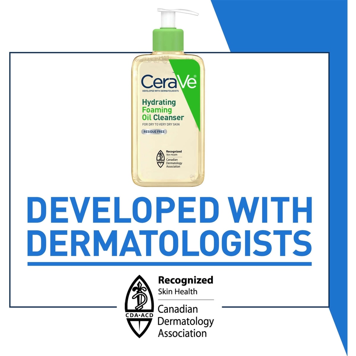 CeraVe Hydrating Foaming Oil Cleanser | Face & Body Wash with Squalane Oil, Hyaluronic Acid and Ceramides | For Dry to Very Dry Skin | 355 mL