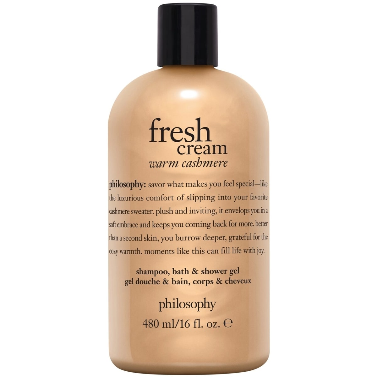 Philosophy fresh cream warm cashmere shampoo, bath and shower gel