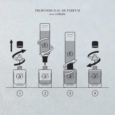 Acqua di Giò Profondo Eau de Parfum Refill Fougere Aromatic Fragrance For Men 3
